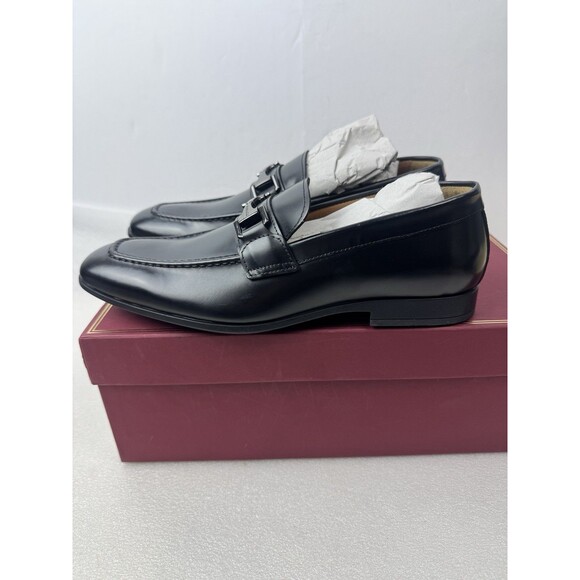 Bruno Magli Saffo Leather Slip On Italian Loafer Shoes Size: 8 M